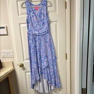Lilly Pulitzer Blue and Pink Sleeveless Dress